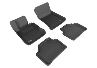 3D MAXpider Kagu 1st & 2nd Row Floormats For 13-15 BMW X1 E84 - Black